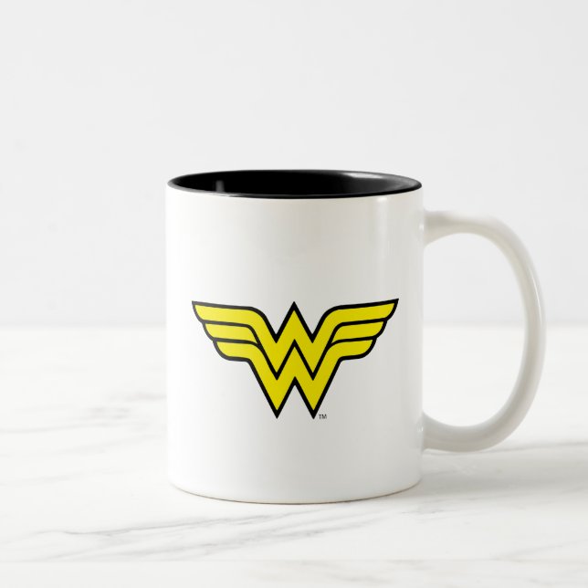 Tasse 2 Couleurs Wonder Woman | Logo classique (Droit)