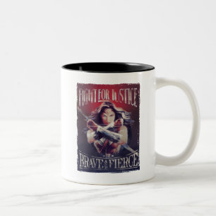 Tasse 2 Couleurs Wonder Woman Lutte Pour La Justice
