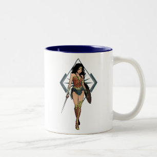 Tasse 2 Couleurs Wonder Woman With Sword Comic Art