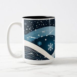 Tasse 2 Couleurs Wonderland hivernal Abstrait