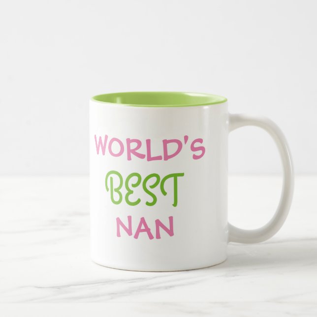 Tasse 2 Couleurs World's Best Nan (Droit)