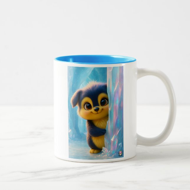 Tasse 2 Couleurs Wuffoo Molli Cute Kawaii Puppy Ice cave  (Droit)