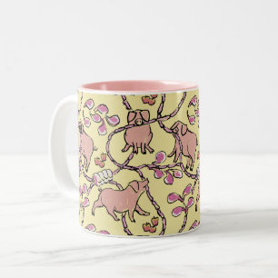 Tasse 2 Couleurs Y motif Hilarié Chinois Vietnamien Pig Année M