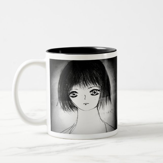 Tasse 2 Couleurs yaie manga manga jolie fille (Gauche)