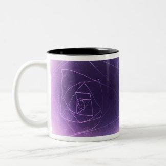 Tasse 2 Couleurs Yaie violet art abstrait couleur spirituelle