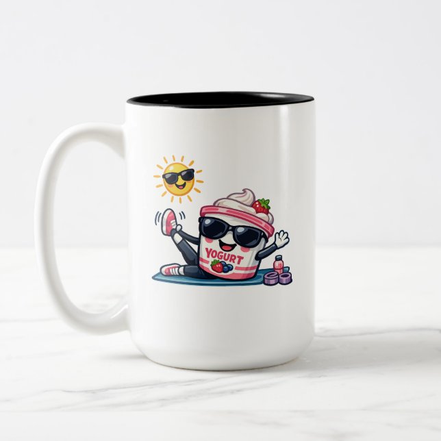 Tasse 2 Couleurs Yaourt Pilates  (Gauche)