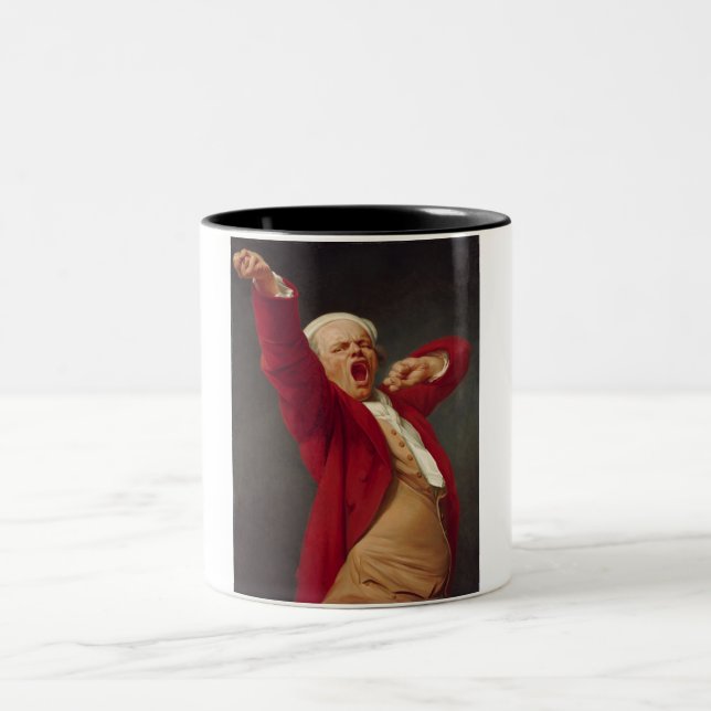Tasse 2 Couleurs Yawning Man (Self-Portrait) (par Joseph Ducreux) (Centre)