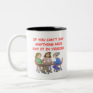TASSE 2 COULEURS YIDDISH