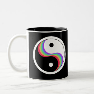 Tasse 2 Couleurs Yin Yang Rainbow