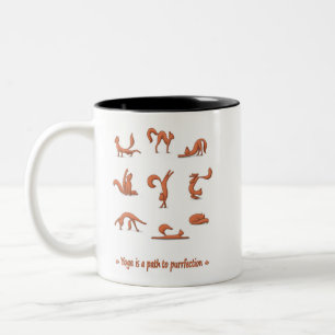 Tasse 2 Couleurs Yoga de chat
