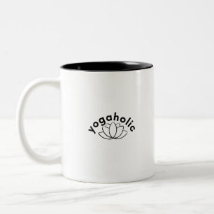 Tasse 2 Couleurs Yogaholic-Yoga-Méditation-Namaste-Fitness-Yogi-Zen