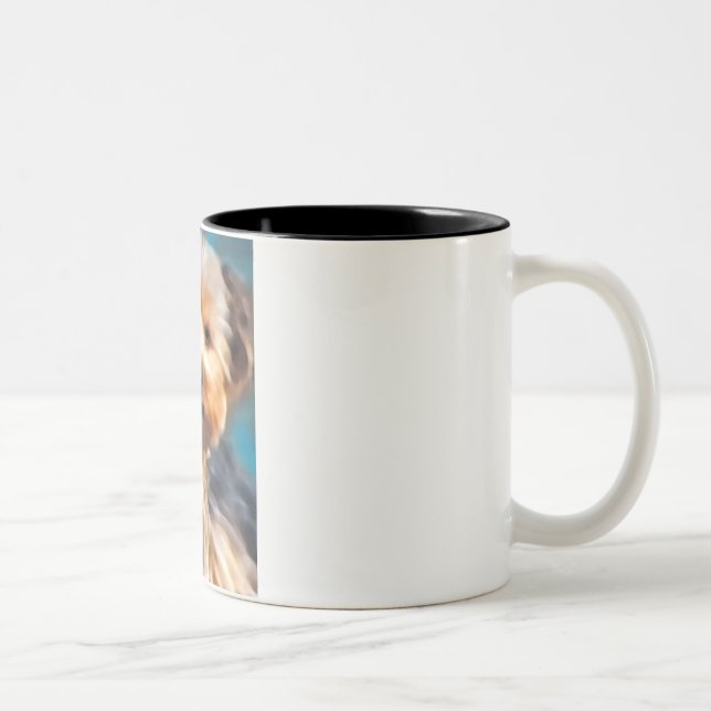 Tasse 2 Couleurs yorkie (Droit)