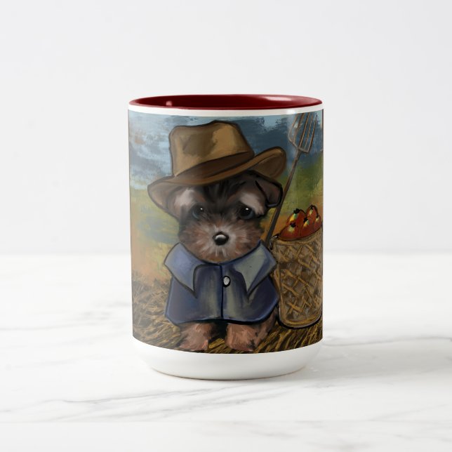 Tasse 2 Couleurs Yorkie Poo (Centre)