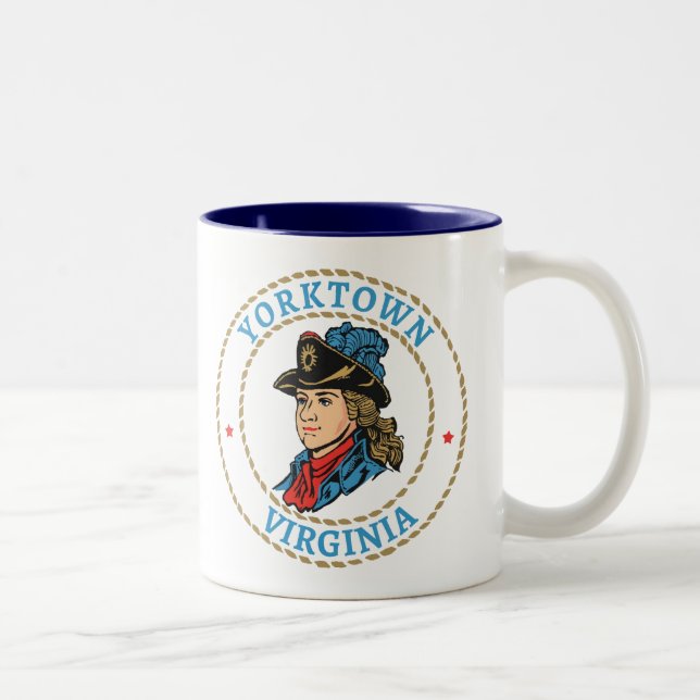 Tasse 2 Couleurs Yorktown Virginia Colonial (Droit)