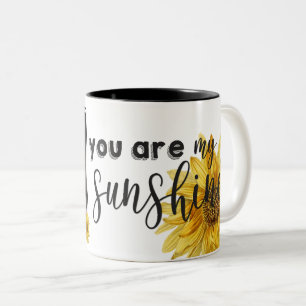 Tasse 2 Couleurs "You Are My Sunshine" Bright Sunflower Photo
