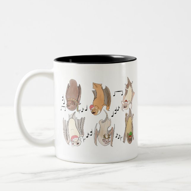Tasse 2 Couleurs Yultide sauvage - Chauve-souris (Gauche)