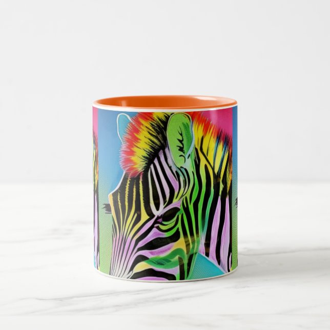 Tasse 2 Couleurs Zany Zebra (Centre)