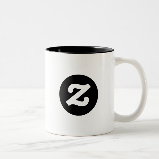 Tasse 2 Couleurs Zazzle CircleZ (Droit)