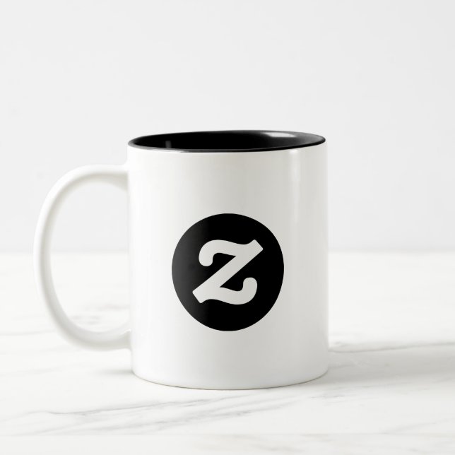 Tasse 2 Couleurs Zazzle CircleZ (Gauche)