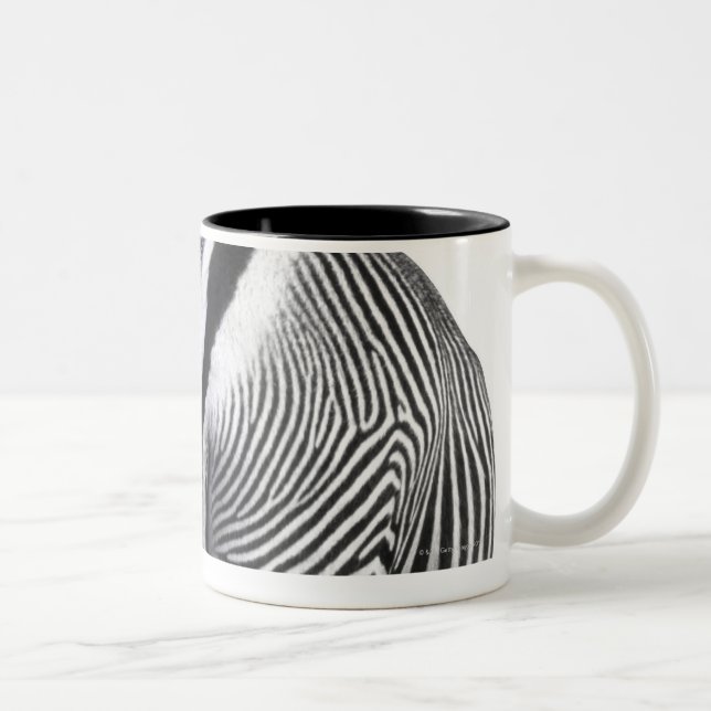 Tasse 2 Couleurs Zèbre tournant autour (Droit)