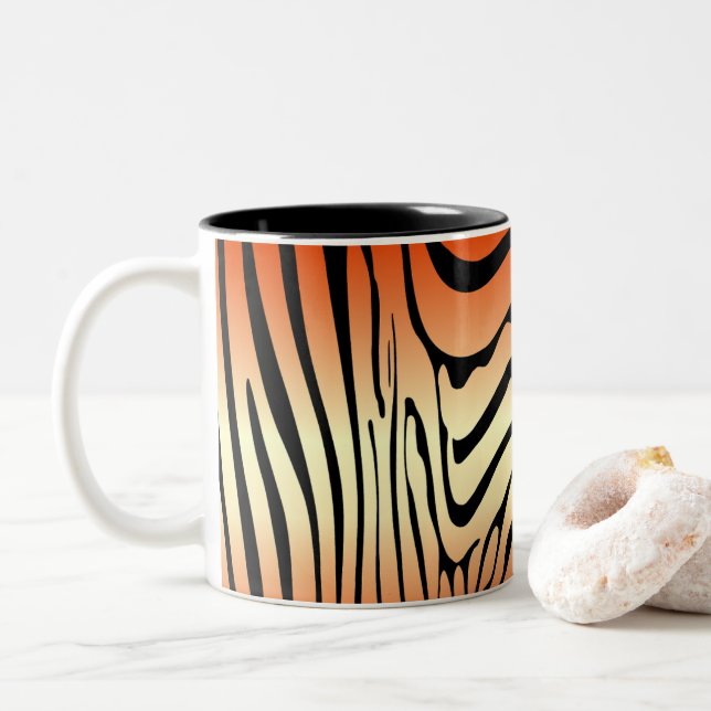Tasse 2 Couleurs Zesty Zebra Orange (Avec donut)