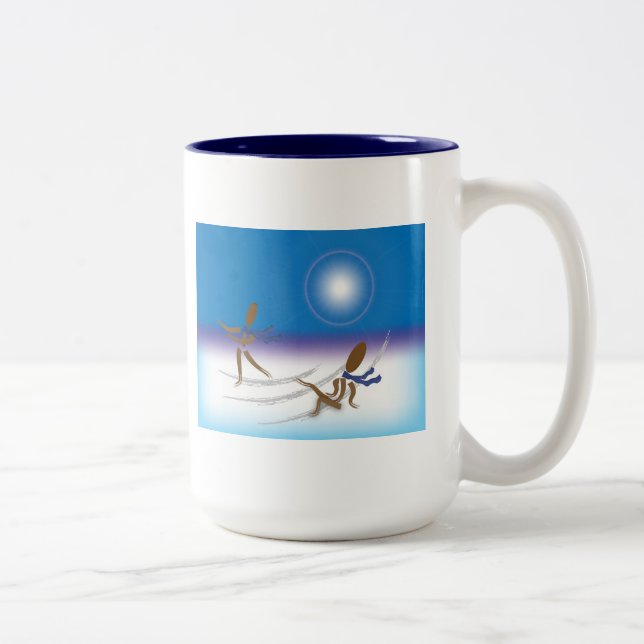 Tasse 2 Couleurs Zinglee's ~ Sur la glace (Droit)