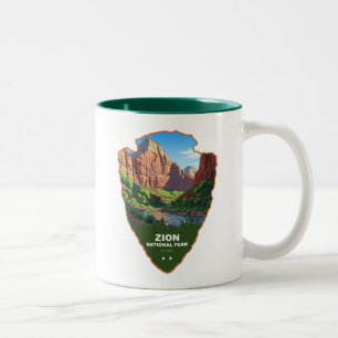 Tasse 2 Couleurs Zion National Park Utah Tête de flèche