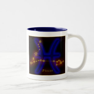 Tasse 2 Couleurs Zodiaque - Poissons