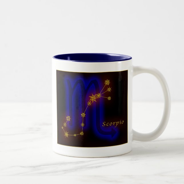 Tasse 2 Couleurs Zodiaque - Scorpion (Droit)