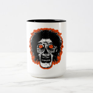 Tasse 2 Couleurs ZOMBIE - Cheveux des yeux orange
