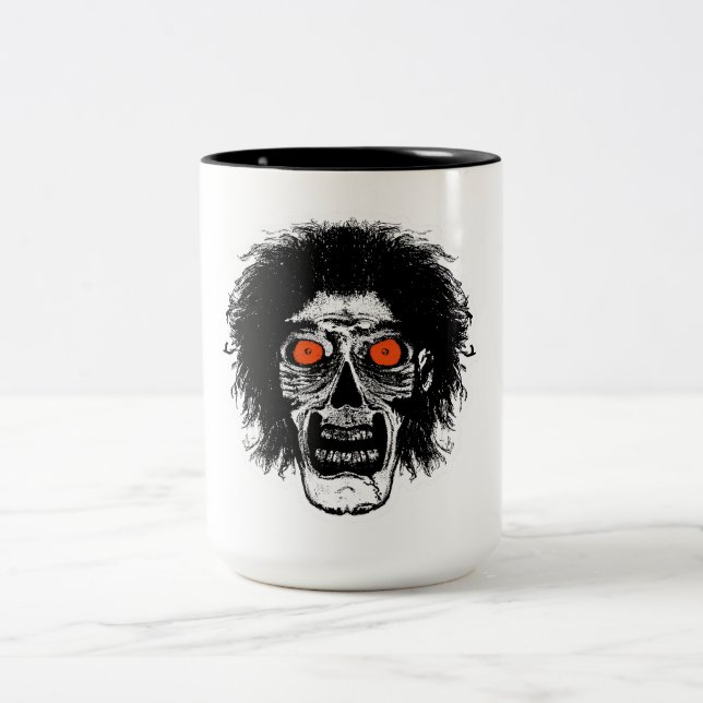 Tasse 2 Couleurs ZOMBIE Yeux Orange (Centre)