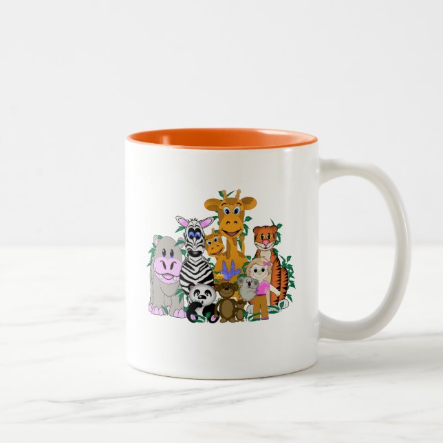 Tasse 2 Couleurs ZOO Girl (Droit)