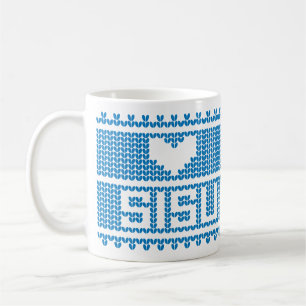 Tasse 2 de Knit de coeur de Sisu