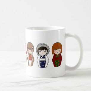 Tasse 2 de Noël de Kokeshi