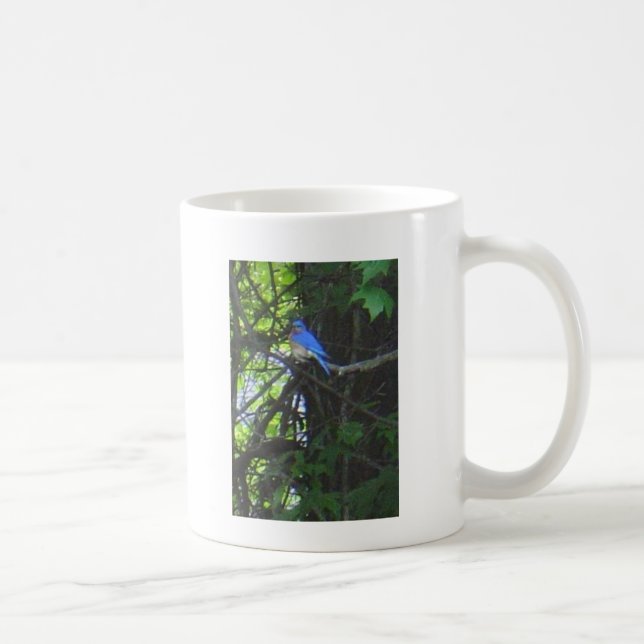 Tasse 2 de photo d'oiseau bleu (Droite)