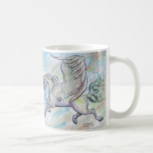 Tasse à ailes volante de licorne