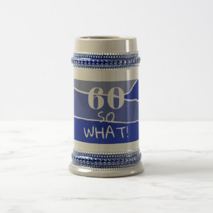 Tasse à bière 60 et alors Drôle 60e anniversaire