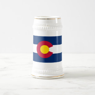 Tasse à bière Drapeau du Colorado