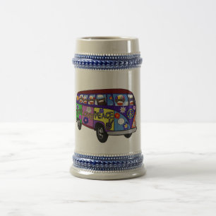 Tasse à bière du bus de la paix de l'argent de la