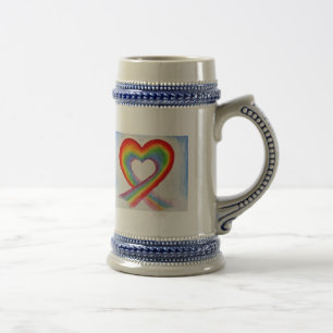 TASSE À BIÈRE ET MUG À CAFE EN FORME DE CŒUR D'AMO