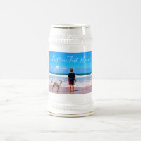 Tasse à bière personnalisée avec votre photo et te