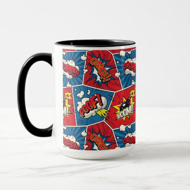 Tasse à bulle de dialogue de bande dessinée (Gauche)