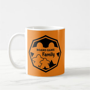 Tasse à cadre noir Famille de jeux de société 2P2K