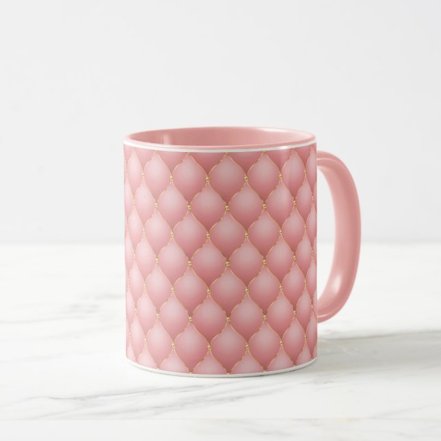 Tasse à café à boutons en or rose (Devant droit)