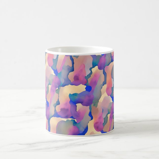 Tasse à café à motif aquarelle multicolore (Centre)