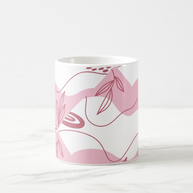 Tasse à café à motif minimaliste (Centre)