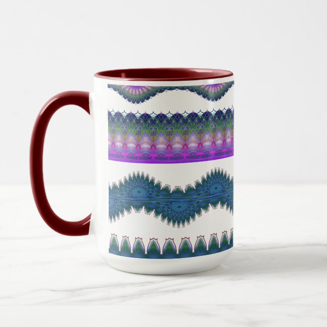 Tasse à café à motif zigzag (Gauche)