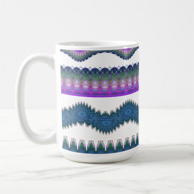 Tasse à café à motif zigzag bohème (Gauche)