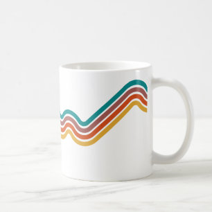 Tasse à café à rayures colorées