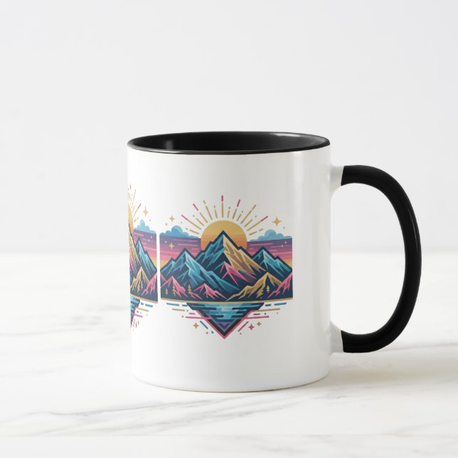 Tasse à café à vague abstraite pour les amateurs d (Droite)